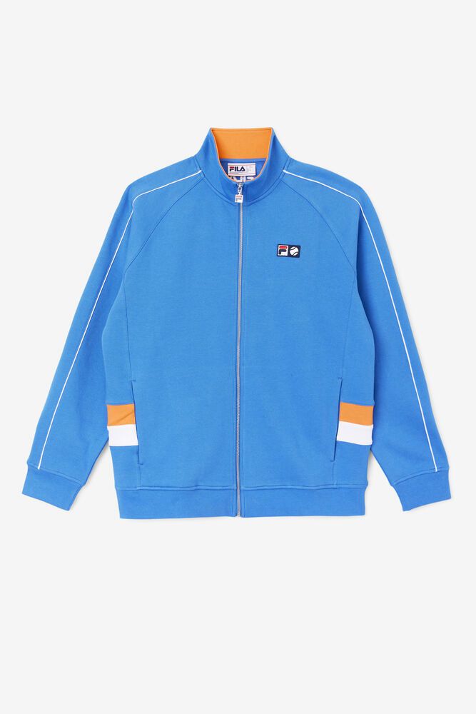 Fila Jacket Mens Blue - Sutton Track - Philippines 2619748-DN